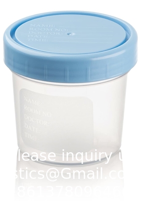 Fournir des échantillons de tasses avec des couvercles anti-fuite couvercle de haute qualité en plastique polypropylène sans latex non stérile 25 4 oz