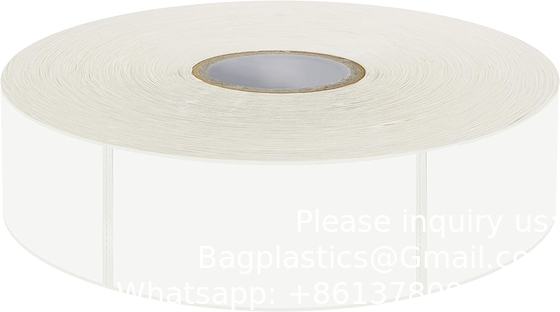 1000 étiquettes de congélateur amovibles en blanc résistant à l'eau et à l'huile avec ligne de perforation pour les conteneurs pots Pantry Organizati