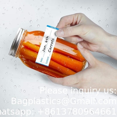 Étiquette auto-adhésive amovible pour stockage d'aliments 1 x 3 pouces réfrigérateur congélateur