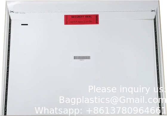 Transfert de garantie de sécurité à preuve de contrefaçon autocollants/étiquettes/sceaux vides (rouge, 1 x 3,35 pouces, numéros de série)