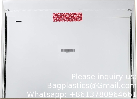 Transfert de garantie de sécurité à preuve de contrefaçon autocollants/étiquettes/sceaux vides (rouge, 1 x 3,35 pouces, numéros de série)