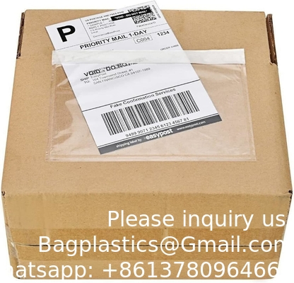 Produit 7.5&quot; x 5.5&quot; adhésif transparent Liste d'emballage / étiquette d'expédition Enveloppes (200 paquets)