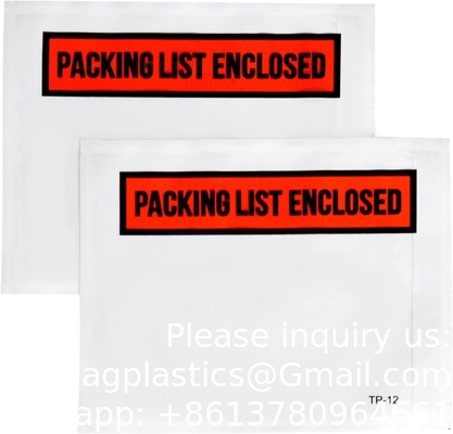 Produit 7.5&quot; x 5.5&quot; adhésif transparent Liste d'emballage / étiquette d'expédition Enveloppes (200 paquets)