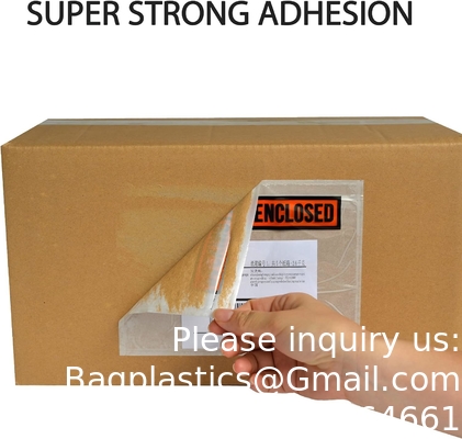 Produit 7.5&quot; x 5.5&quot; adhésif transparent Liste d'emballage / étiquette d'expédition Enveloppes (200 paquets)