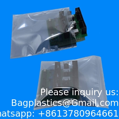 Sacs anti-statiques à verrouillage, 5,9 x 7,9 pouces Sacs en plastique statiques pour carte mère SSD HDD Ordinateur électronique