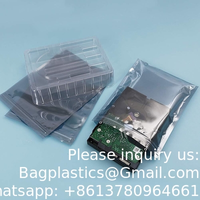 Sacs anti-statiques à verrouillage, 5,9 x 7,9 pouces Sacs en plastique statiques pour carte mère SSD HDD Ordinateur électronique