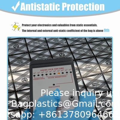 Sac antistatique haut ouvert, 10 pièces 12X16 pouces/30x40 cm Grand ESD Sacs antistatiques pour carte mère écran LCD