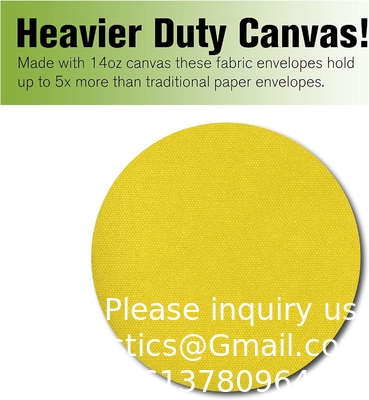 Canvas Interoffice Mailer, 14 onces. 14W x 11H. Sac de transport. Gros sac fermeture à glissière avec grommet. Utiliser avec cadenas.