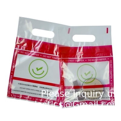 Logo personnalisé Taille ICAO Fabricant Sacs de preuve anti-altération Sécurité scellé Shopping Steb Duty Free
