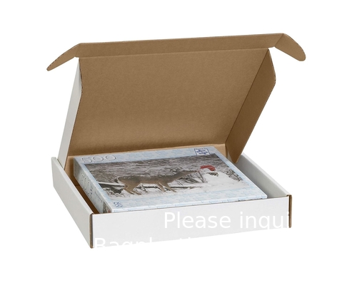 Boîtes aux lettres en carton ondulé kraft, 10&quot; x 4&quot; x 4&quot;, paquet de 50, à l'épreuve de l'écrasement, pour l'expédition, le courrier