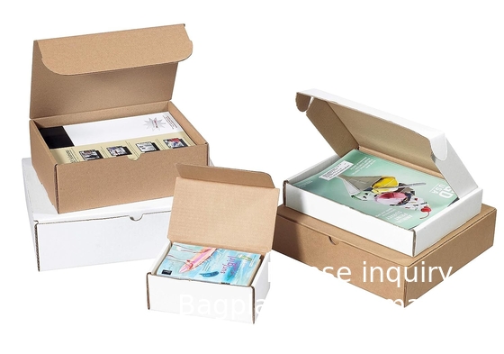 Boîtes aux lettres en carton ondulé kraft, 10&quot; x 4&quot; x 4&quot;, paquet de 50, à l'épreuve de l'écrasement, pour l'expédition, le courrier