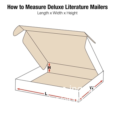 Boîtes aux lettres en carton ondulé kraft, 10&quot; x 4&quot; x 4&quot;, paquet de 50, à l'épreuve de l'écrasement, pour l'expédition, le courrier