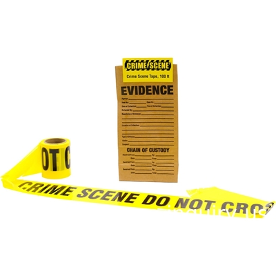 Tape d'avertissement de danger biologique avec empreinte noire, légende &quot;Biodanger - Peligro Biologico&quot; 55 yd. Longueur x 2 &quot; largeur