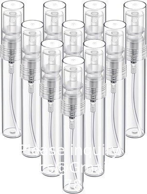 Flasque à pulvériser Flasques à pulvériser en plastique 3,4 oz/100 ml 2 paquets Pulvérisateur de maquillage TSA approuvé Cosmétique vide Remplaçable