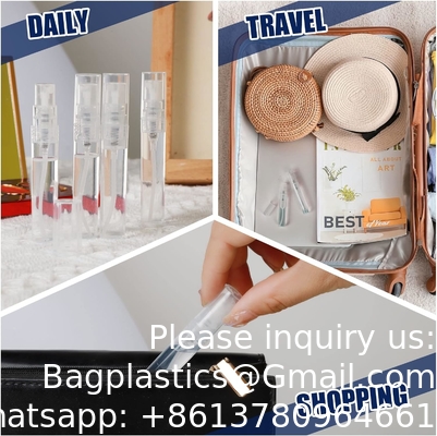 Flasque à pulvériser Flasques à pulvériser en plastique 3,4 oz/100 ml 2 paquets Pulvérisateur de maquillage TSA approuvé Cosmétique vide Remplaçable