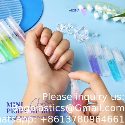 3 ml de flacon à pulvériser mini, 10 paquets 3 ml de flacon à pulvériser en plastique clair mini vide, brume fine, mini flacon de parfum rechargeable