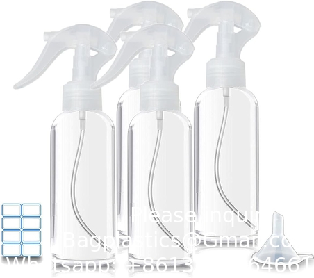 Bouteille de pulvérisation en plastique colorée pour les cheveux Bouteilles de voyage anti-fuite haut de gamme Protection UV sans BPA Multi-usage