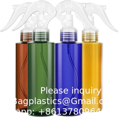 Bouteille de pulvérisation en plastique colorée pour les cheveux Bouteilles de voyage anti-fuite haut de gamme Protection UV sans BPA Multi-usage