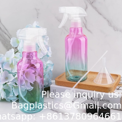 Bouteille de pulvérisation en plastique colorée pour les cheveux Bouteilles de voyage anti-fuite haut de gamme Protection UV sans BPA Multi-usage