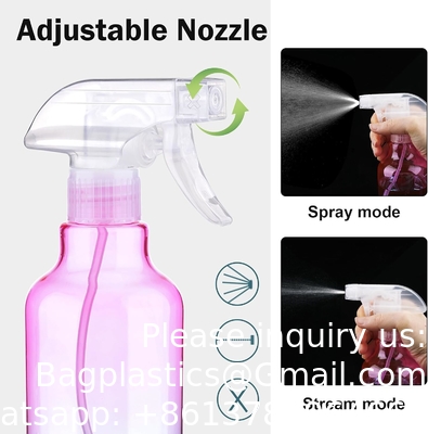 Bouteille de pulvérisation en plastique colorée pour les cheveux Bouteilles de voyage anti-fuite haut de gamme Protection UV sans BPA Multi-usage