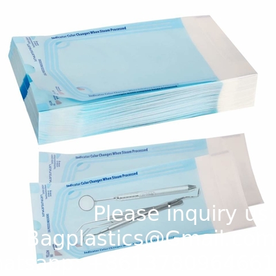 Sacoche d'autoclave Tubes de stérilisation Sacoches pour outils dentaires Tatouage dentaire Ongle auto-selle de stérilisation bobine plate