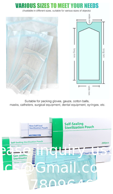 Sacoche d'autoclave Tubes de stérilisation Sacoches pour outils dentaires Tatouage dentaire Ongle auto-selle de stérilisation bobine plate