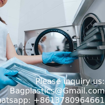 Médical chirurgicale auto-sérage stérilisation emballage sacoche de qualité médicale dentaire chaleur auto-sérage sacoche stérile