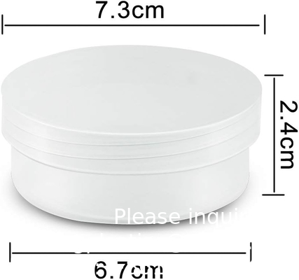Contenants de stockage de perles en plastique glacé rond clair boîtier avec couvercle à vis, cylindre contenant des perles empilables