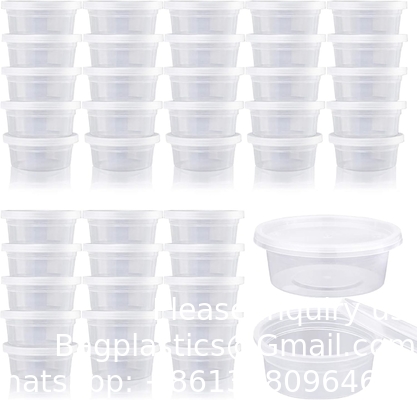 50 paquets de contenants de boue avec couvercle,contenants pour le stockage de boules de mousse