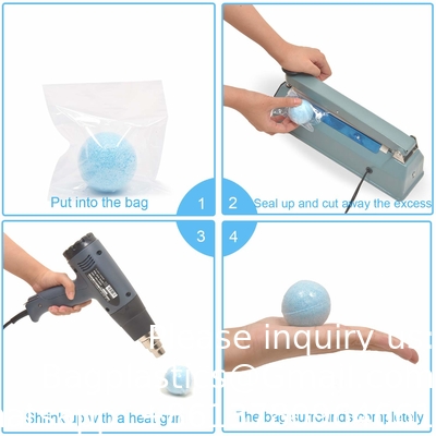 Sacs à enveloppe rétrécissante, 4 x 4 pouces, enveloppe rétrécissante thermique en PVC pour les savons faits à la main Bombes de bain, artisanat et bricolage
