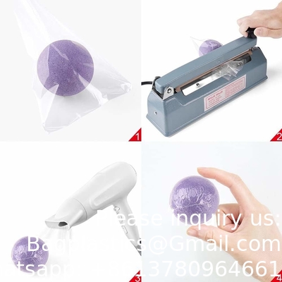 4X6 Sacs de film rétrécissants 500 Pack pour barres de savon, bombes de bain, petits cadeaux, sacs de film rétrécissants en PVC