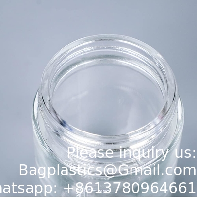 Bouteille en verre de laboratoire à réactif rond gradué à bouche large/entreposage avec bouchon à vis en polypropylène bleu GL80