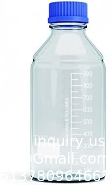 Bouteilles en verre de stockage de 1000 ml Bouteille de stockage de médias ronds    Bouteilles en verre borosilicate    Bouteille de stockage de sonde sûre