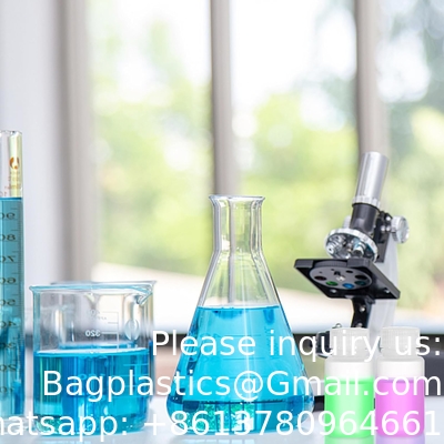 Bouteille de réactif en polypropylène à large bouche de qualité de laboratoire, contenant de bouteille vide en plastique de 2 oz avec bouchon