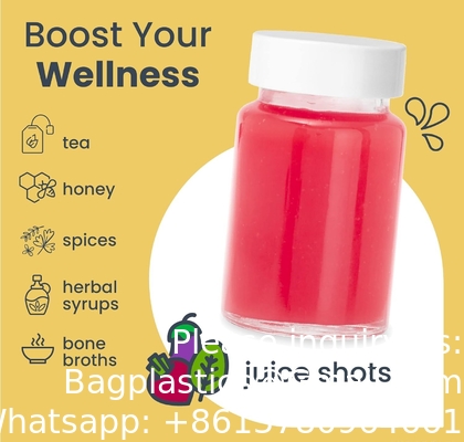 Bouteilles de jus en verre avec capuchon - 8 paquets 3,5 oz petits pots clairs réutilisables avec couvercles pour le stockage de boissons