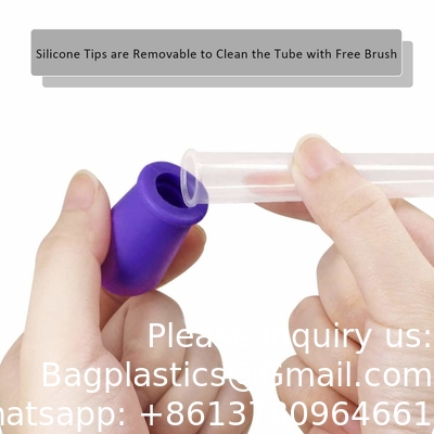 Pipettes gouttelettes Silicone 5 ml clair gouttelettes pour les yeux de médecine pour les enfants avec la pointe de l'ampoule et le pinceau pour la moisissure de bonbons, gommée
