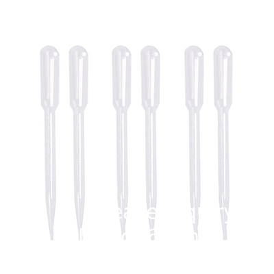 Pipettes graduées à transfert en plastique jetables, gouttière claire pour les huiles essentielles, test d'eau, laboratoire, art de bricolage