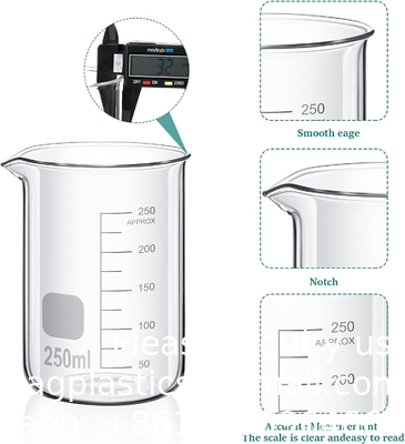 Ensemble de bouteilles en verre ou en plastique, bouteilles de laboratoire épaisses (10 ml, 25 ml, 50 ml, 100 ml), bouteille