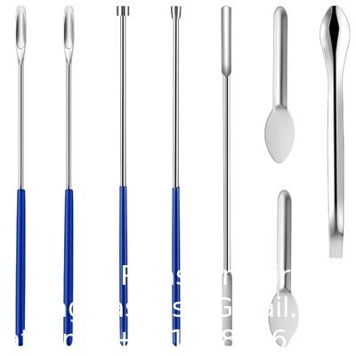 Kit de machine de remplissage de capsules pour le remplissage de pilules Cuillères de micro-laboratoire Outil de spatule pour les capsules de gel