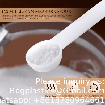 Cuillère à café Micro cuillères 150 milligrammes Mini cuillères à mesurer Cuillère en plastique Pour mesurer les cosmétiques, les médicaments