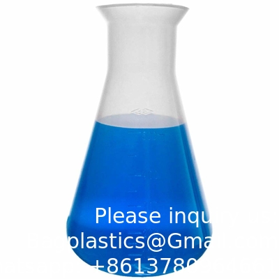 Flacon Erlenmeyer en plastique de 1000 ml avec capuchon à vis, 2 paquets flacon conique à bouche étroite pour laboratoire, clair