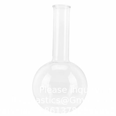 Flacon en plastique à fond plat bouillant Flacon en verre à fond rond Flacon à bouche étroite Flacon pour classe scientifique de laboratoire