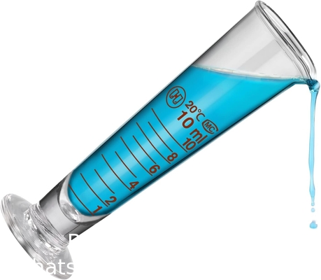 Coupe de mesure graduée en laboratoire avec bec à large bouche en verre, récipient conique, distributeur de liquide, cylindre de mesure