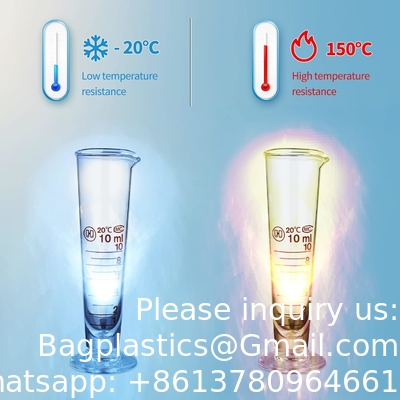 Coupe de mesure graduée en laboratoire avec bec à large bouche en verre, récipient conique, distributeur de liquide, cylindre de mesure