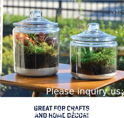 Étiquettes de pots de biscuits en verre Marqueur de canisters de gallons pour comptoir de cuisine avec couvercles étanches, porte-emballage de sucre