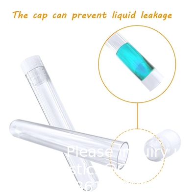 Tubes d'essai en plastique avec support,tubes 16 x 100 mm avec capuchon Tubes rack,tubes d'essai pour expériences scientifiques