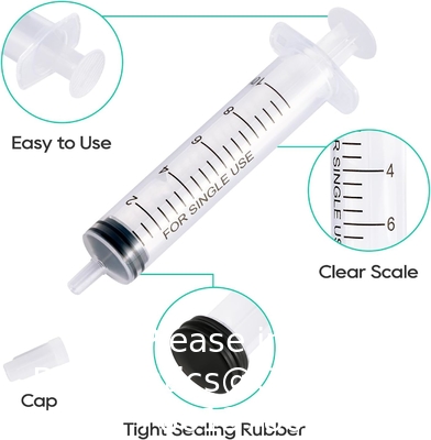 Seringues 10 ml 100 paquets Petite seringue en plastique avec bouchon de pointe, Seringuette de mesure, Seringuette orale Laboratoires scientifiques, Nourrissage