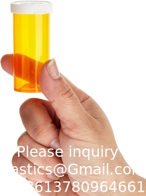 Bouteilles de pilules vides avec un capuchon pour les médicaments d'ordonnance, récipients de médicaments en plastique de 8 grammes (orange)