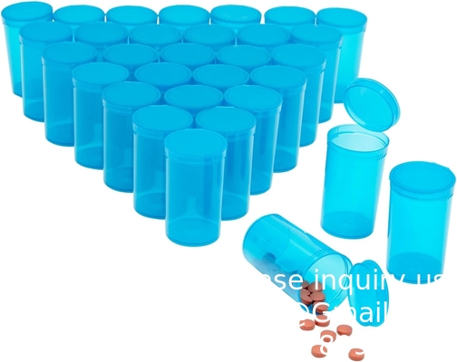 250 flacons de comprimés vides avec capuchon, flacons de médicaments en plastique de 13 drams pour médicaments sur ordonnance, compléments alimentaires