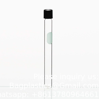 Tubes d'essai sérologiques en verre borosilicate avec capuchon à vis de baquelet noir, revêtements en silicium, vol.30ml 20x150mm
